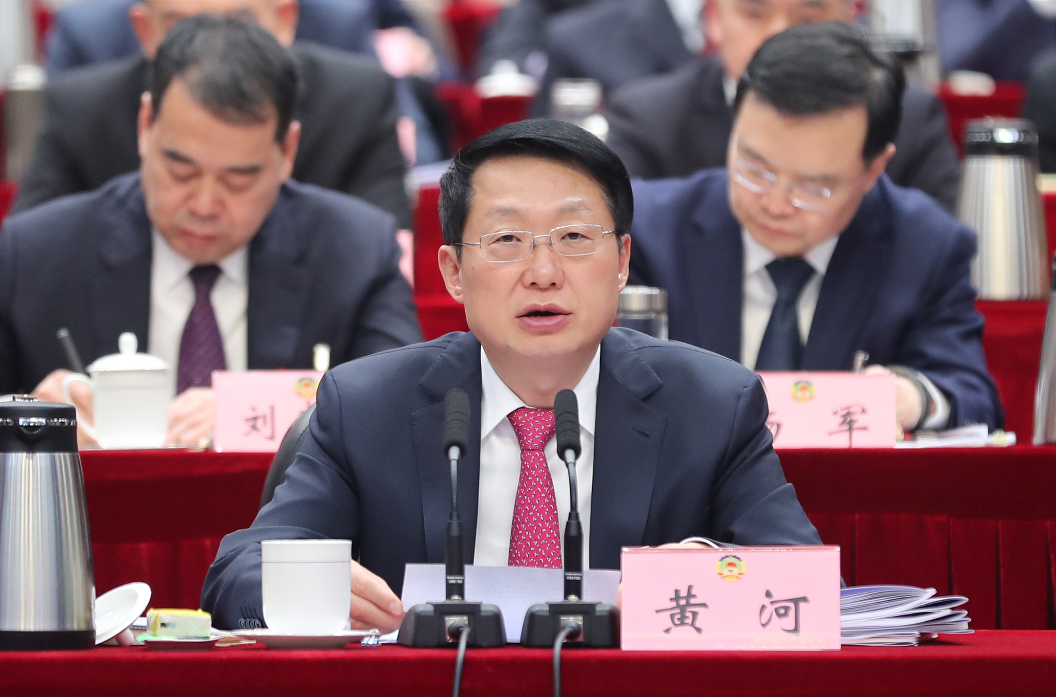 市委書記黃河講話。眉山融媒記者 雷同 攝