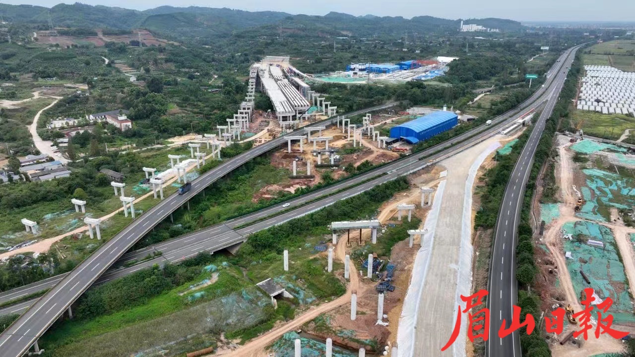 成樂高速擴容二期項目建設順利推進。
