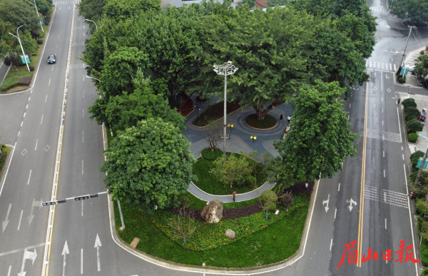 航拍“口袋公園”。
