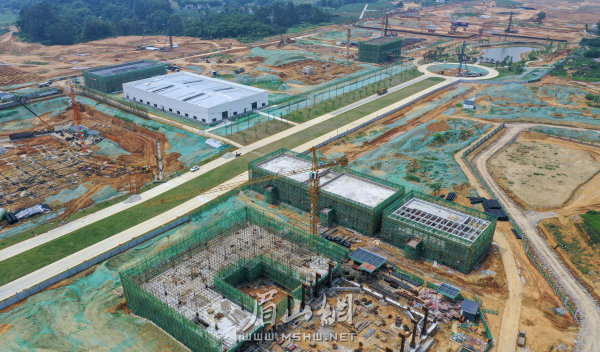建設中的斑布健康竹產業園。