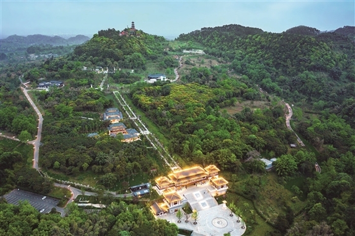 彭祖山風景區風景如畫。