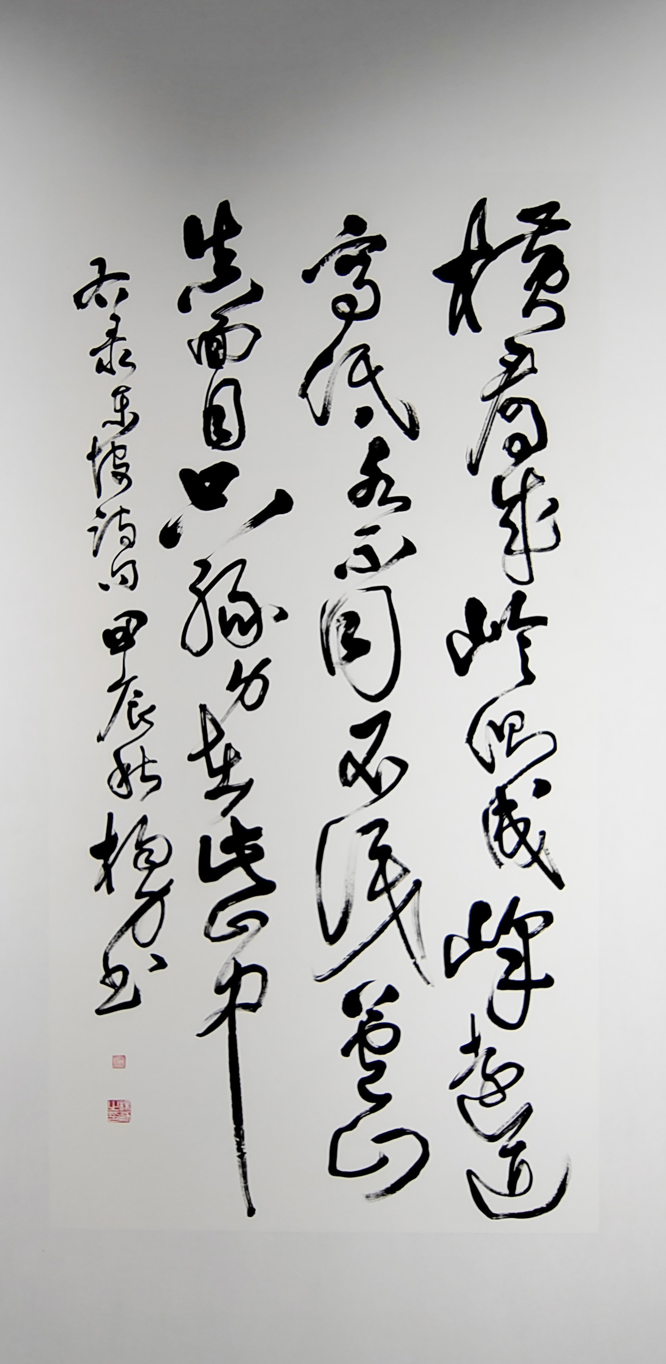展出作品蘇軾《題西林壁》。眉山日報全媒體記者 廖波 攝.jpg
